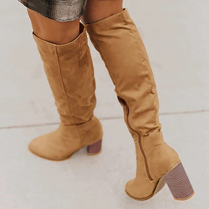 Marcelle - Bottes en cuir souple de haute qualité avec talon