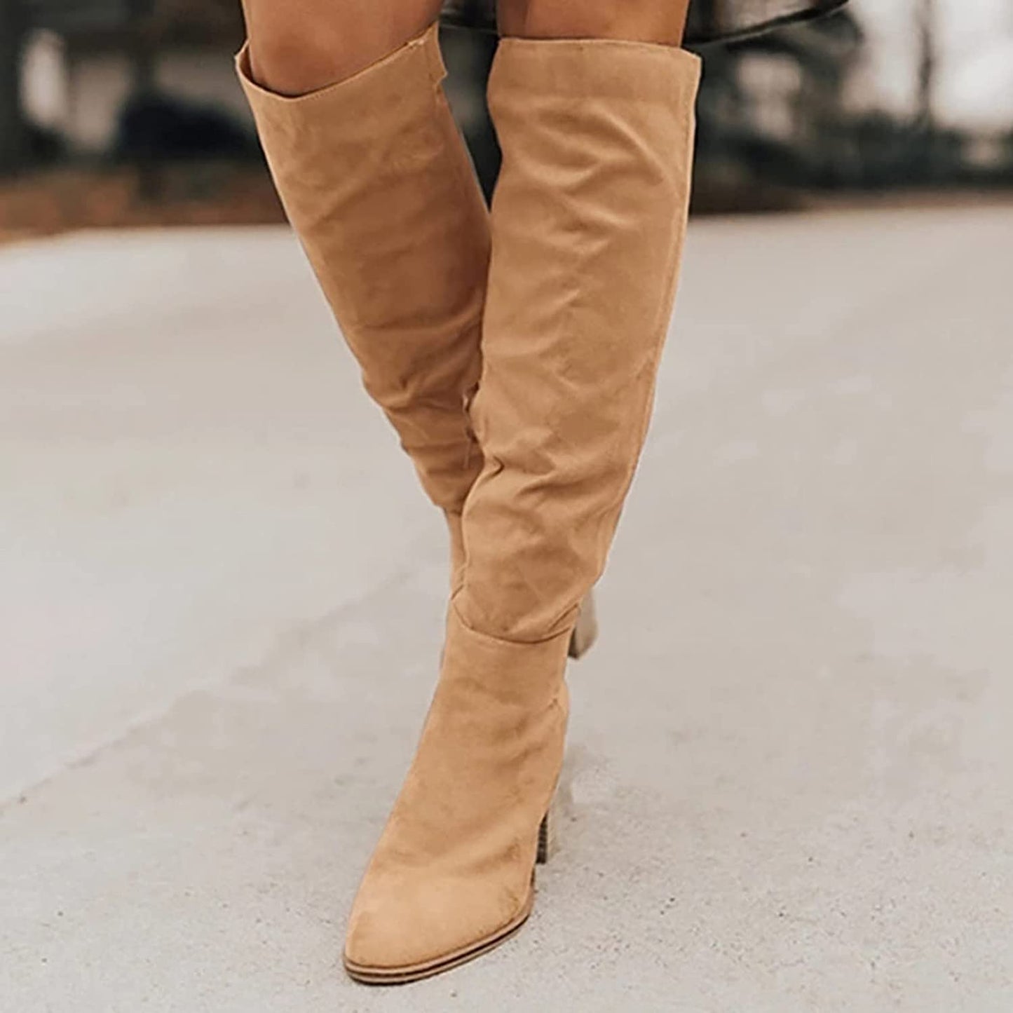 Marcelle - Bottes en cuir souple de haute qualité avec talon