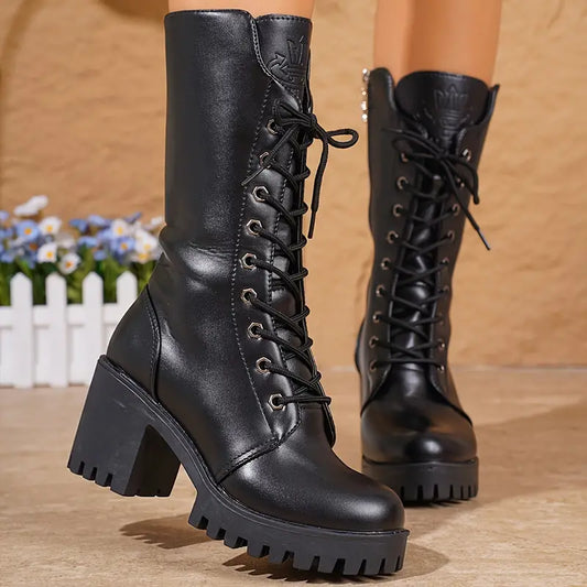 Dorothy - Bottes zippées en cuir vegan pour femmes