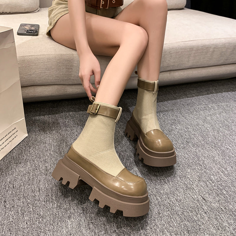 Louise - Bottines à plateforme pour femmes