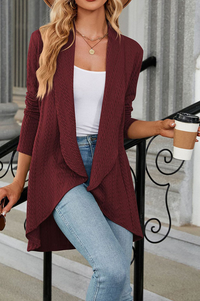 Mia - Cardigan tricoté ample à revers