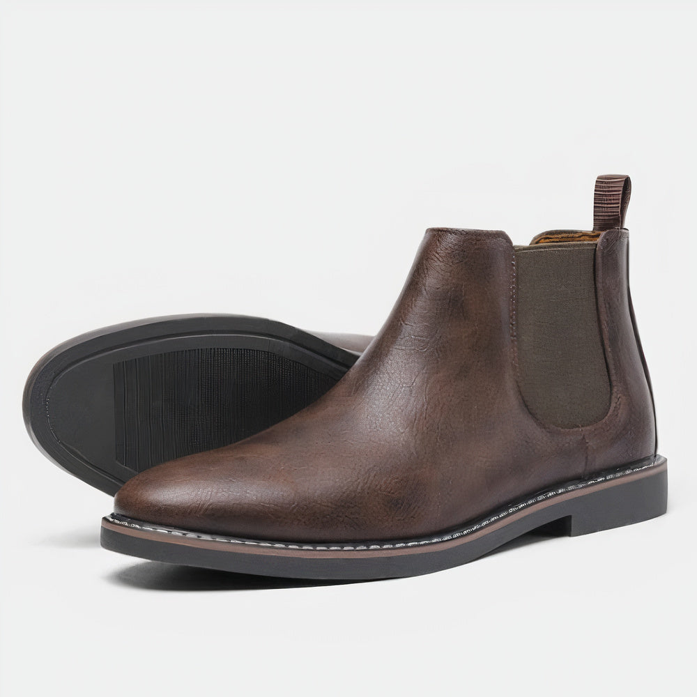 Bottines Chelsea en cuir pour homme - Gerno