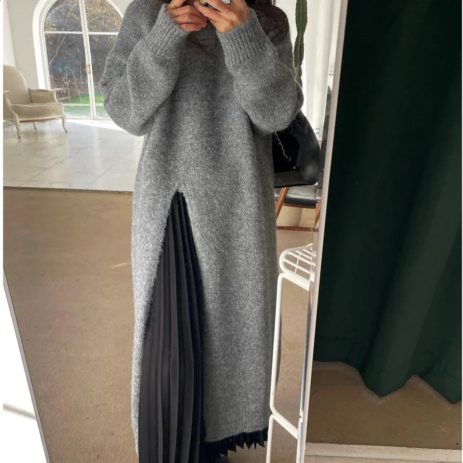 Adeline - Robe pull d'hiver décontractée et tendance