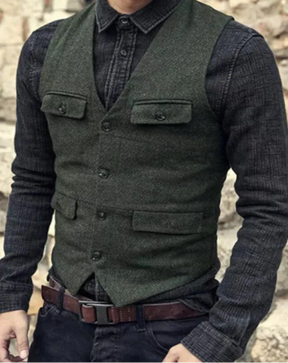 Cardigan d'hiver vert olive, sans effort et élégant